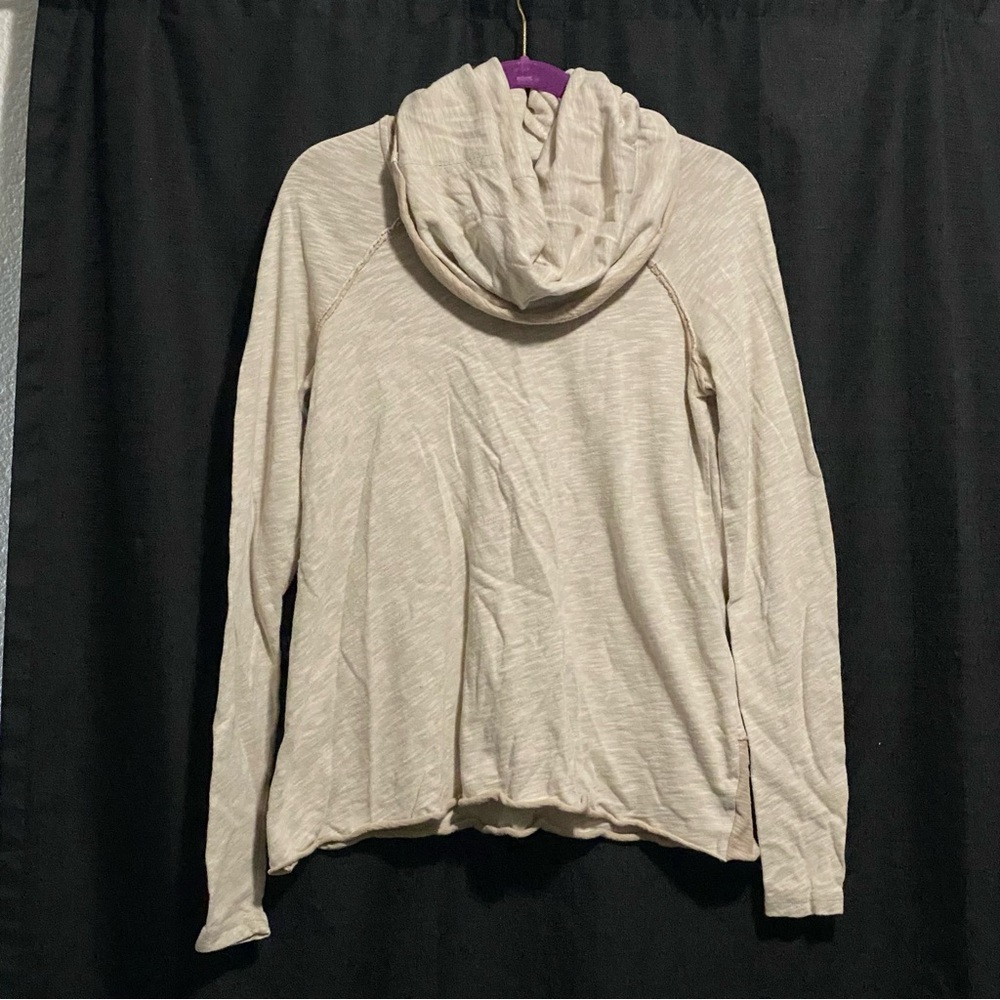 Free People FP Beach Cocoon Cowl Neck Pullover Sweatshirt Oatmeal XS/S One Body
